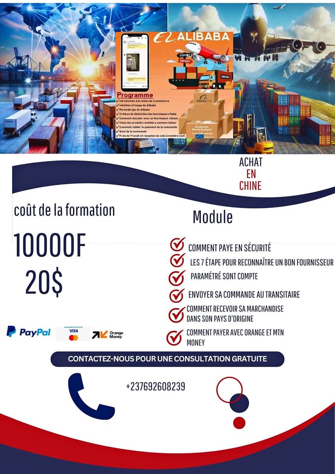 Formation importation en Chine