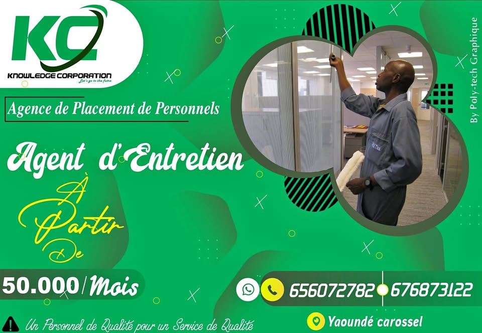 ménagère, nounou, agent de sécurité, agent d'entrerien