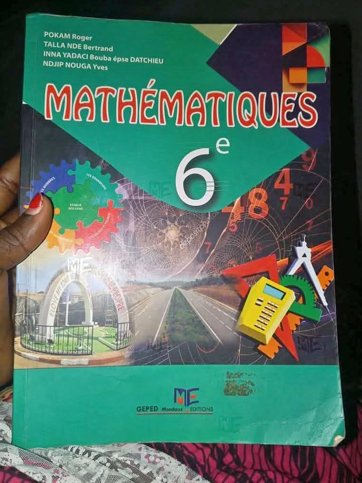 Livre de classe 6éme mathématiques et français